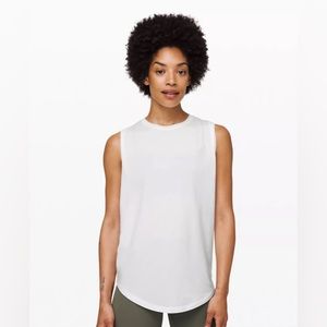 Lululemon Brunswick muscle tank top size 8 white